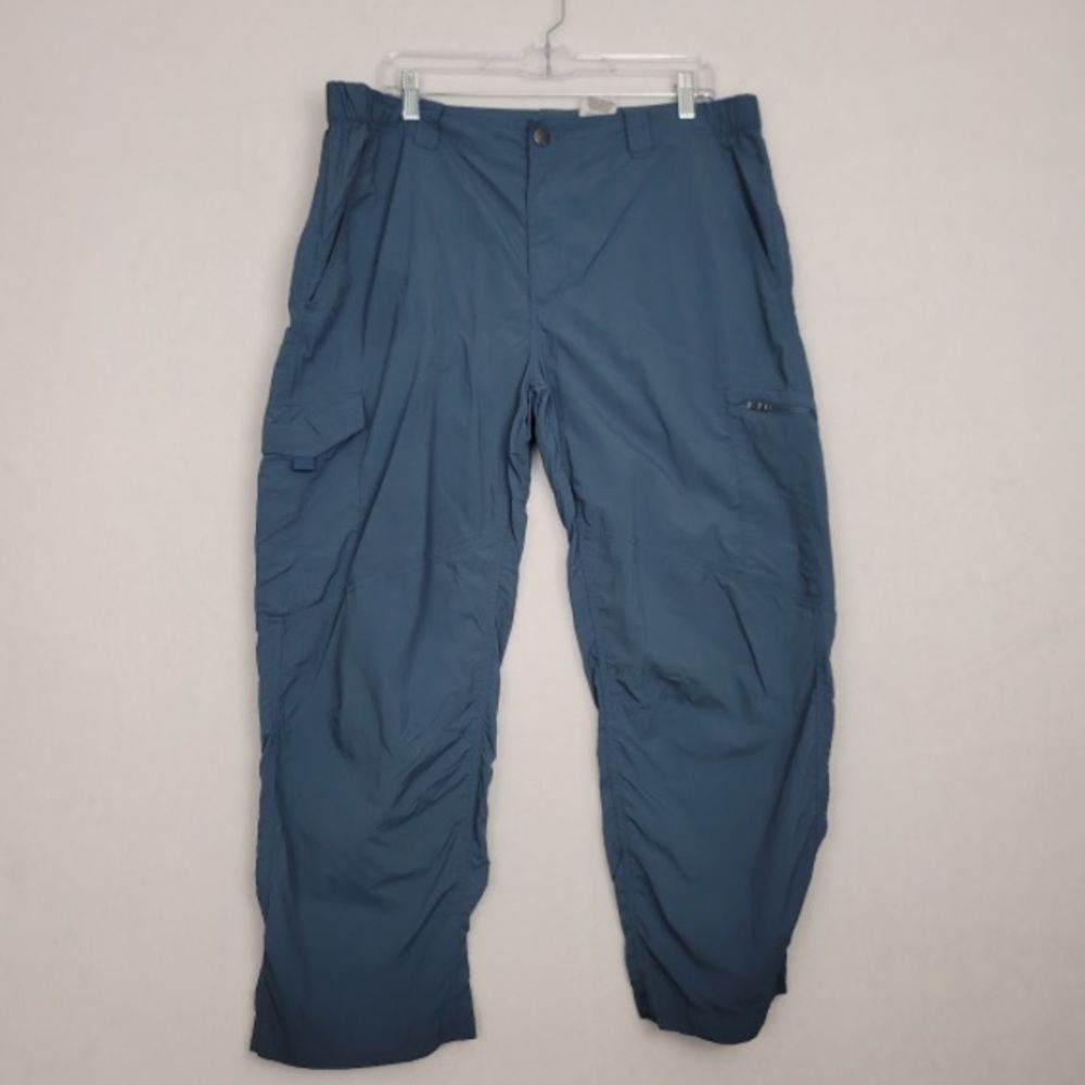 Columbia Men's Outdoors Atheltic Pants Blue 38x30 OMNI-Shade Sun Protection